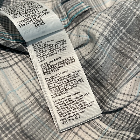 Marmot - Grey/White - Mediums - SS Button Down Shirt - Picture 4 of 4